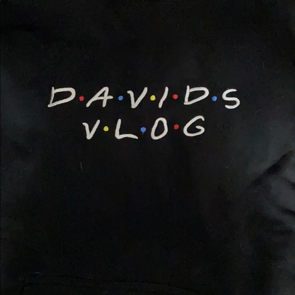 David’s vlogs sweatshirt